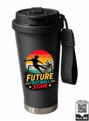 Future Football Star Stainless Steel Travel Mug - Image 2