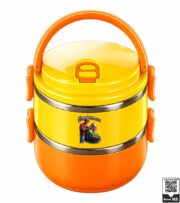 Barber Shop Graphic Insulated Double-Layer Lunch Box - Image 3