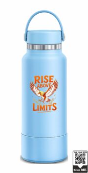 Rise Above Limits Eagle Stainless Steel Water Bottle - Image 3