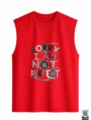 Sorry I Am Not Perfect Sleeveless Vest - Image 4