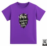 Kids Pain Is Temporary Ink Is Forever Graphic T-Shirt - Image 2