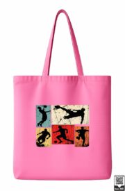 Retro Soccer Player Action Panels Tote Bag - Image 7