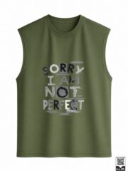 Sorry I Am Not Perfect Sleeveless Vest - Image 7