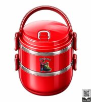 Barber Shop Graphic Insulated Double-Layer Lunch Box - Image 8
