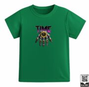 Kids Time Skeleton Hand Pocket Watch Graphic T-Shirt