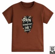 Kids Pain Is Temporary Ink Is Forever Graphic T-Shirt - Image 8
