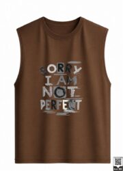 Sorry I Am Not Perfect Sleeveless Vest - Image 10