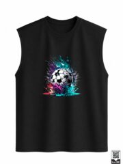 Splatter Art Soccer Ball Sleeveless Vest - Image 4