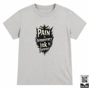 Kids Pain Is Temporary Ink Is Forever Graphic T-Shirt - Image 7