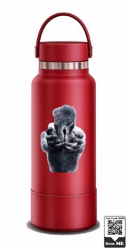 Surreal Giant Hands Universe Stainless Steel Water Bottle - Image 2