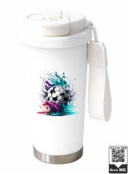 Vibrant Soccer Splash Stainless Steel Travel Mug - Image 10