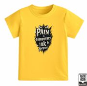 Kids Pain Is Temporary Ink Is Forever Graphic T-Shirt - Image 5