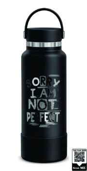 Sorry I Am Not Perfect Stainless Steel Water Bottle - Image 10