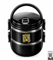 Never Look Back Skeleton Insulated Double-Layer Lunch Box - Image 10