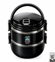 Shut Up Hand Graphic Insulated Double-Layer Lunch Box - Image 10