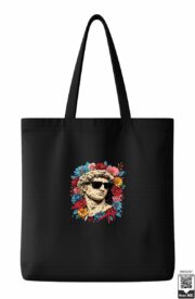 Cool Greek Statue With Sunglasses Floral Tote Bag
