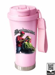 Skeleton Barber Shop Stainless Steel Travel Mug - Image 5