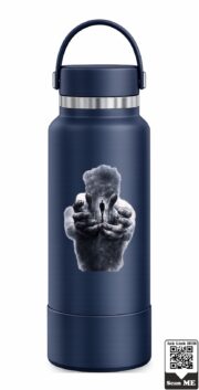 Surreal Giant Hands Universe Stainless Steel Water Bottle - Image 6