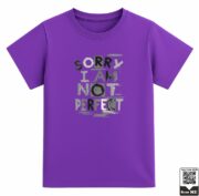 Kids Sorry I Am Not Perfect Graphic T-Shirt - Image 2