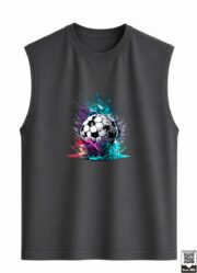 Splatter Art Soccer Ball Sleeveless Vest