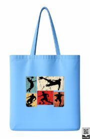 Retro Soccer Player Action Panels Tote Bag - Image 10