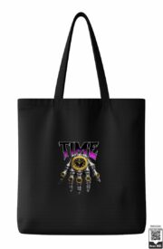 Time Skeleton Hand Clock Graphic Tote Bag - Image 10