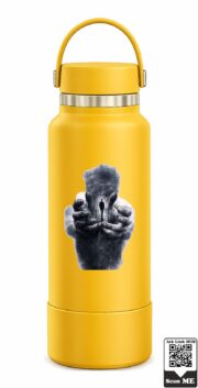 Surreal Giant Hands Universe Stainless Steel Water Bottle - Image 8