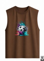 Splatter Art Soccer Ball Sleeveless Vest - Image 7