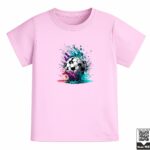 Kids Soccer Paint Splash Graphic T-Shirt