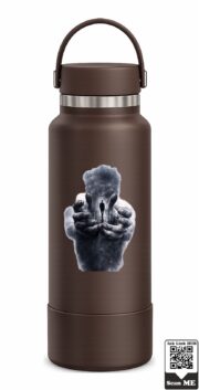 Surreal Giant Hands Universe Stainless Steel Water Bottle - Image 9