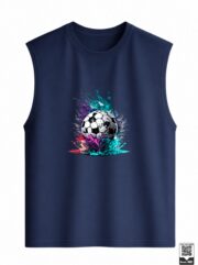Splatter Art Soccer Ball Sleeveless Vest - Image 6