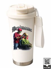 Skeleton Barber Shop Stainless Steel Travel Mug - Image 10