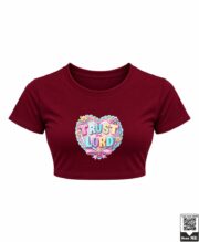 Trust The Lord Pastel Heart Crop Top - Image 8