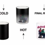 Godvalley Skeleton Barber Shop Heat-Changing Magic Coffee Mug