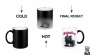 Godvalley Skeleton Barber Shop Heat-Changing Magic Coffee Mug