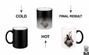 Father and Son Reaching for the Sky Heat-Changing Magic Coffee Mug