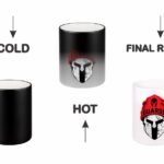 Spartan Helmet Beanie Guards Heat-Changing Magic Coffee Mug