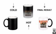Safari Tour Guide Sunset Heat-Changing Magic Coffee Mug