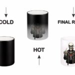 Rebel Skeleton Biker Heat-Changing Magic Coffee Mug