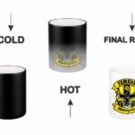 Yamaha Motorcycles Yellow Skull Heat-Changing Magic Coffee Mug
