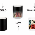 Football Silhouette Panels Heat-Changing Magic Coffee Mug