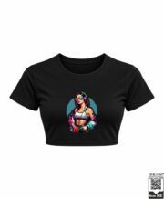 DJ Girl Neon Sunglasses Crop Top