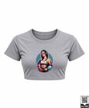 DJ Girl Neon Sunglasses Crop Top - Image 3