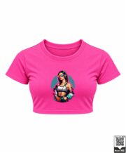 DJ Girl Neon Sunglasses Crop Top - Image 4