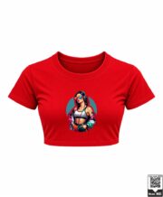 DJ Girl Neon Sunglasses Crop Top - Image 7