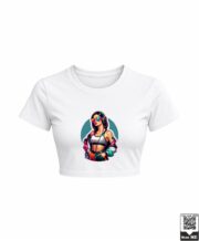 DJ Girl Neon Sunglasses Crop Top - Image 8