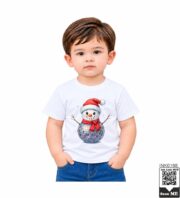 Disco Snowman Holiday Kids T-Shirt - Image 6