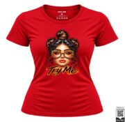 Try Me Leopard Glasses Women's T-Shirt - Image 4