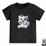 Crochet Cat Butterfly T-Shirt