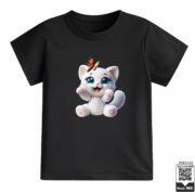 Crochet Cat Butterfly T-Shirt